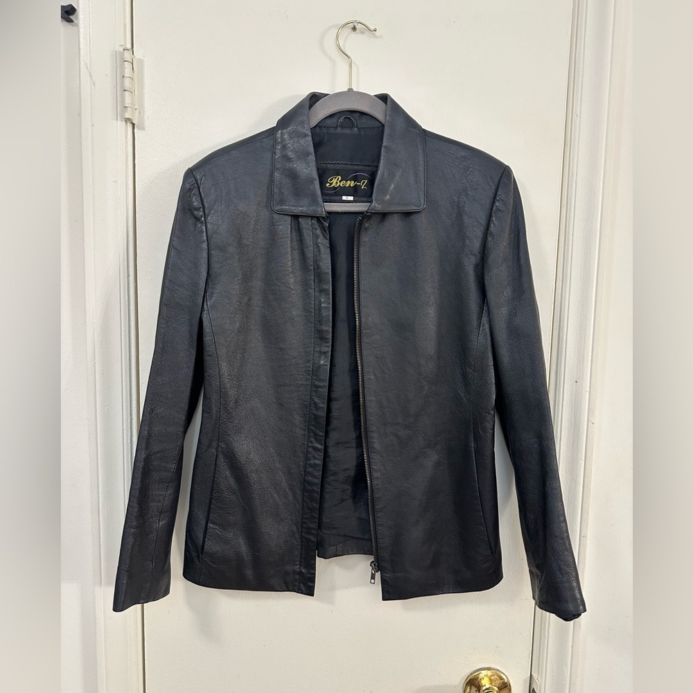 Womens Ben-Z Leather Jacket-size S